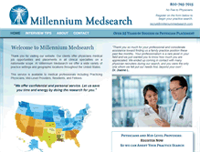 Tablet Screenshot of millenniummedsearch.com